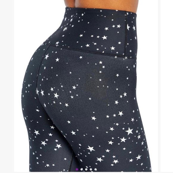 Wildfox Black & White Star Contender Compression Ankle Leggings - Picture 6 of 10